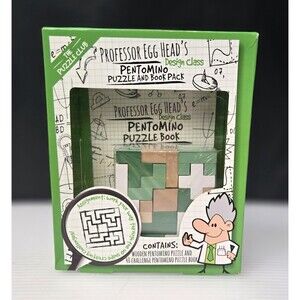 Professor Egg Head's Pentomino Puzzle And Book Pack Math Puzzle NEW Sealed